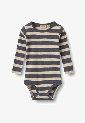 Wheat, BODY L/S FREDDIE UNISEX - Σώμα - greyblue stripe