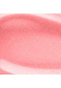 Smooth pink fabric with a subtle white speckled pattern and soft, flowing folds.