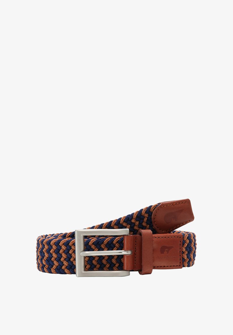 Slopes&Town Gevlochten riem - camel brown