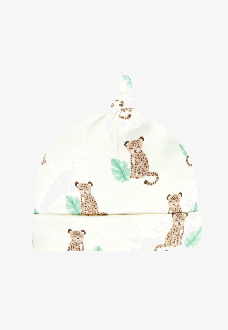 JoJo Maman Bébé BUNNY PRINT - Čepice - ecru leopard