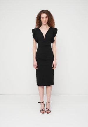 JOANNE V NECK MIDI - Cocktail φόρεμα / Φόρεμα για πάρτι - black