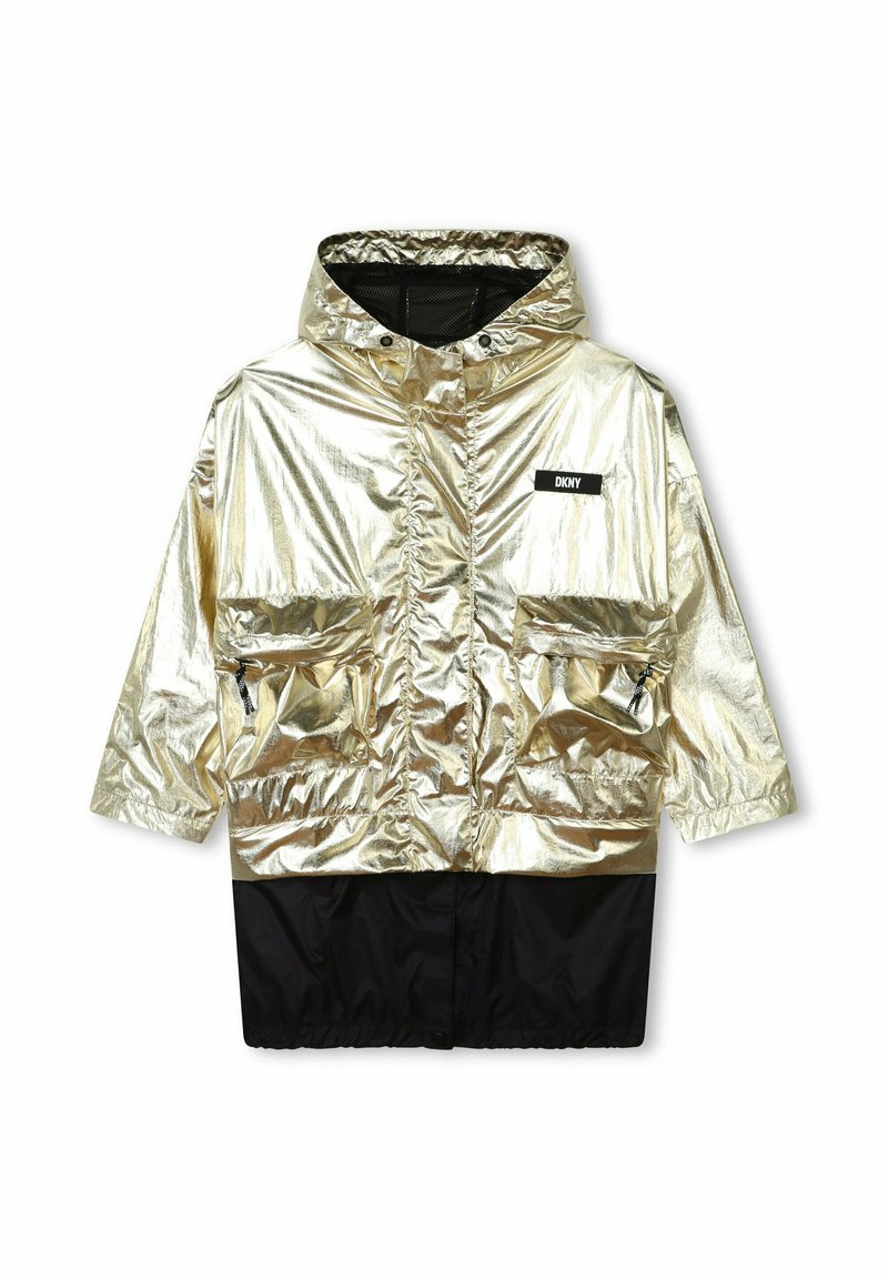 DKNY Halflange jas goudkleurig