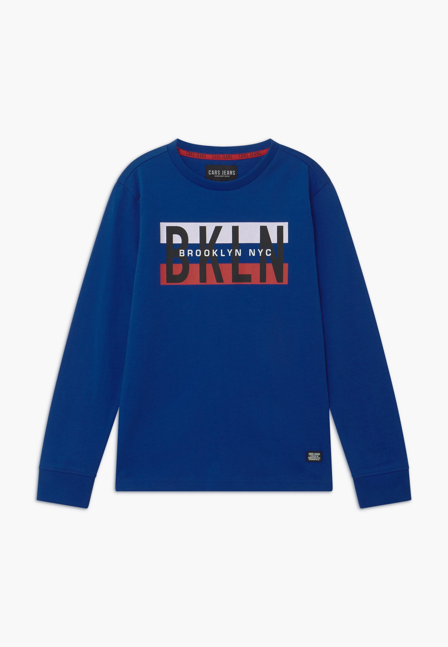 Pull kobalt blauw met lips | DELSCHER. Fashion