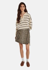 NORR NINNI TIE - A-lijn rok - leo print
