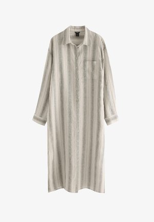 Lindex, MIDI - Skjortekjole - light beige