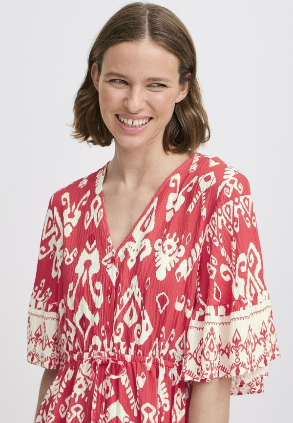 JASMINA - Maxi dress - flame scarlett eth mix3