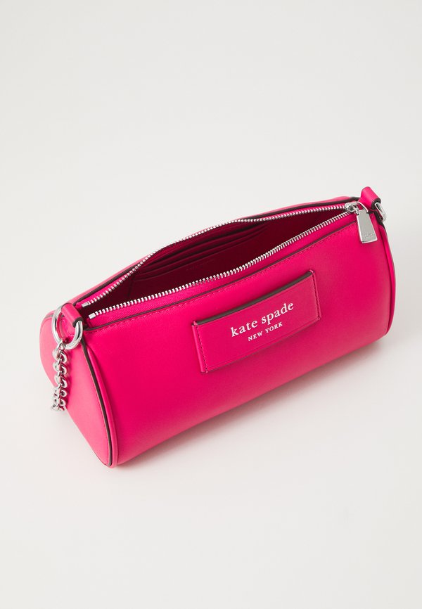 LABEL SMOOTH POCHETTE - Handbag - rosehip2