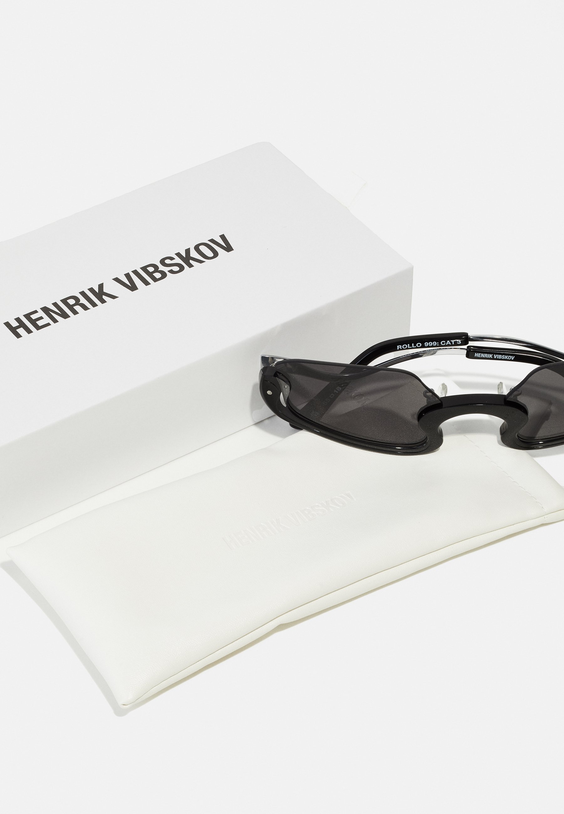 Henrik Vibskov ROLLO GLASSES UNISEX - Sunglasses - caviar/black