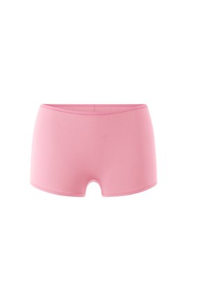 Roze stretch stof shorts met een lage taille, zonder naden en met een gladde textuur. Ideaal voor comfort en dagelijks gebruik.