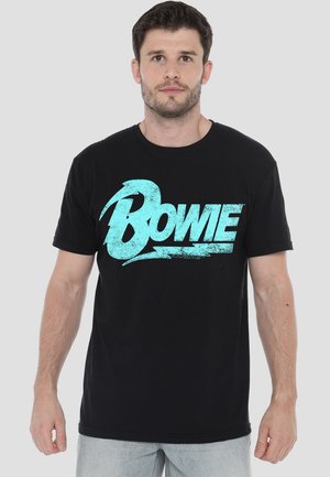 DAVID BOWIE LOGO - Print T-shirt - black