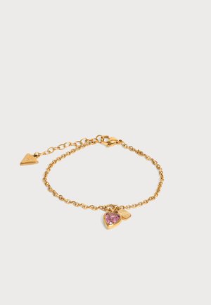 Guess, CRYSTAL LOVE - Bracelet - yellow gold-coloured/pink