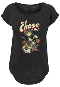 F4NT4STIC LONG CUT TOM AND JERRY TV SERIE THE CHASE IS ON - T-shirts med print - black