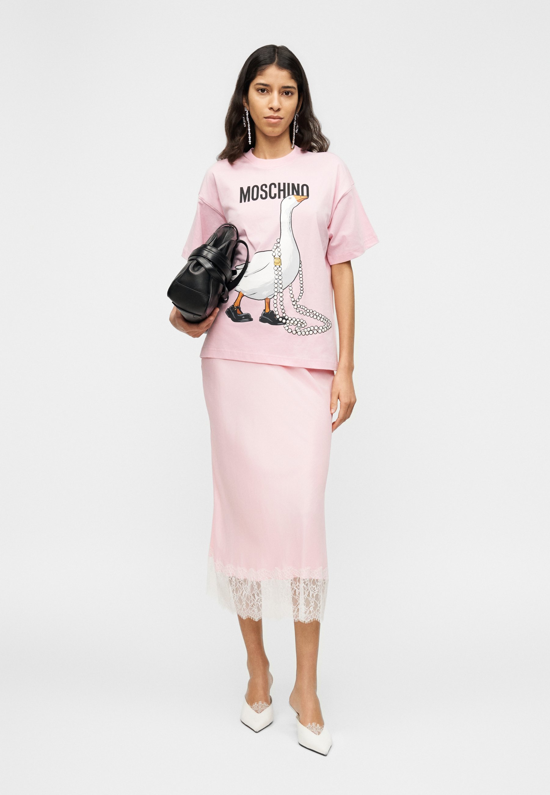 MOSCHINO Print T-shirt - fantasia rosa/pink - Zalando