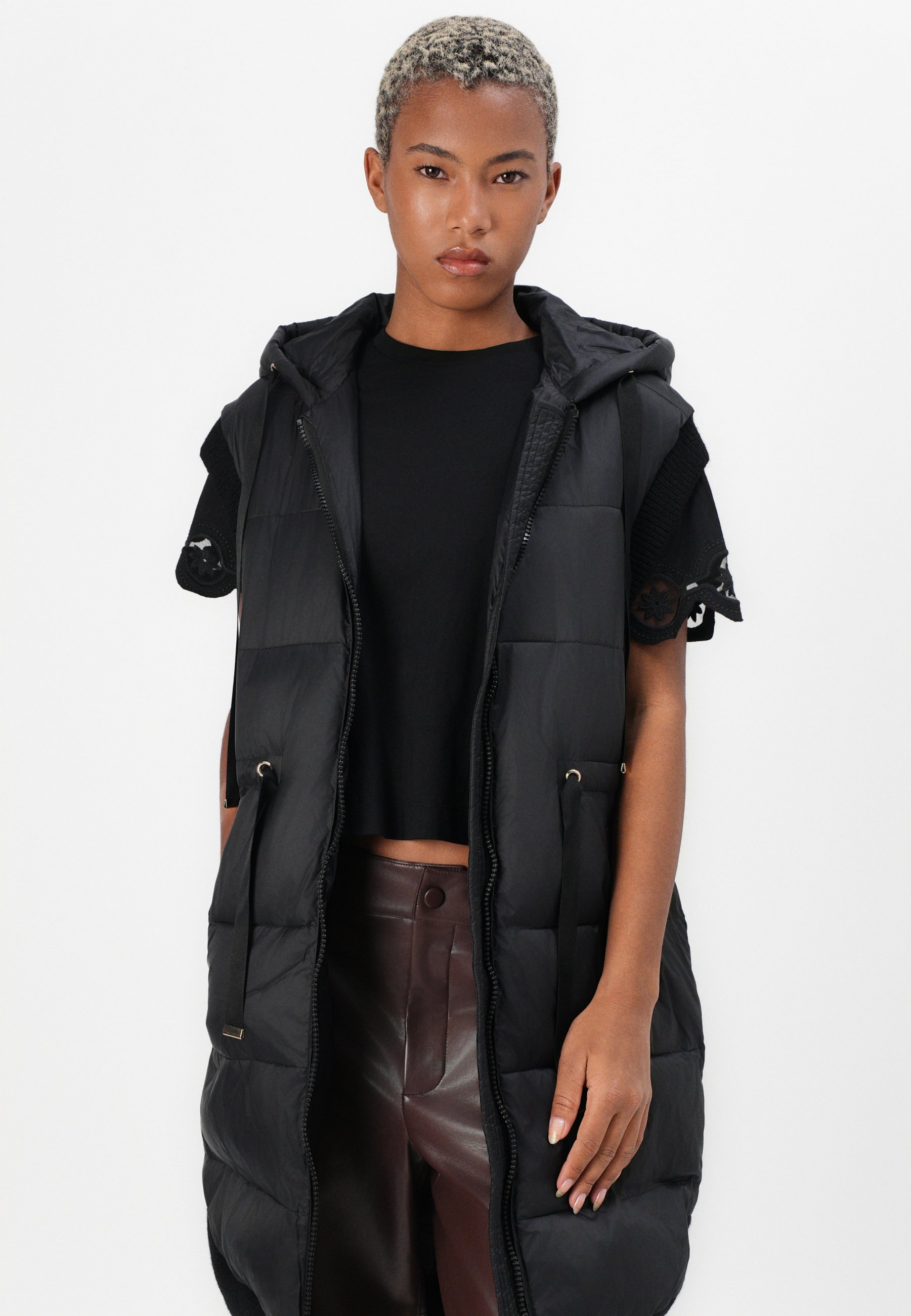 TWINSET WOVEN PADDED JACKET - Winter coat - nero/black - Zalando.ie