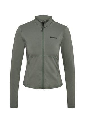 Hummel, HUMMEL HMLPRIMA W ZIP BLOUSE - Trainingsjacke - castor gray