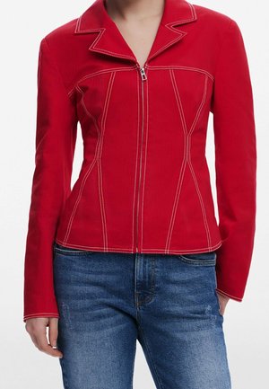Desigual, Veste en similicuir - red