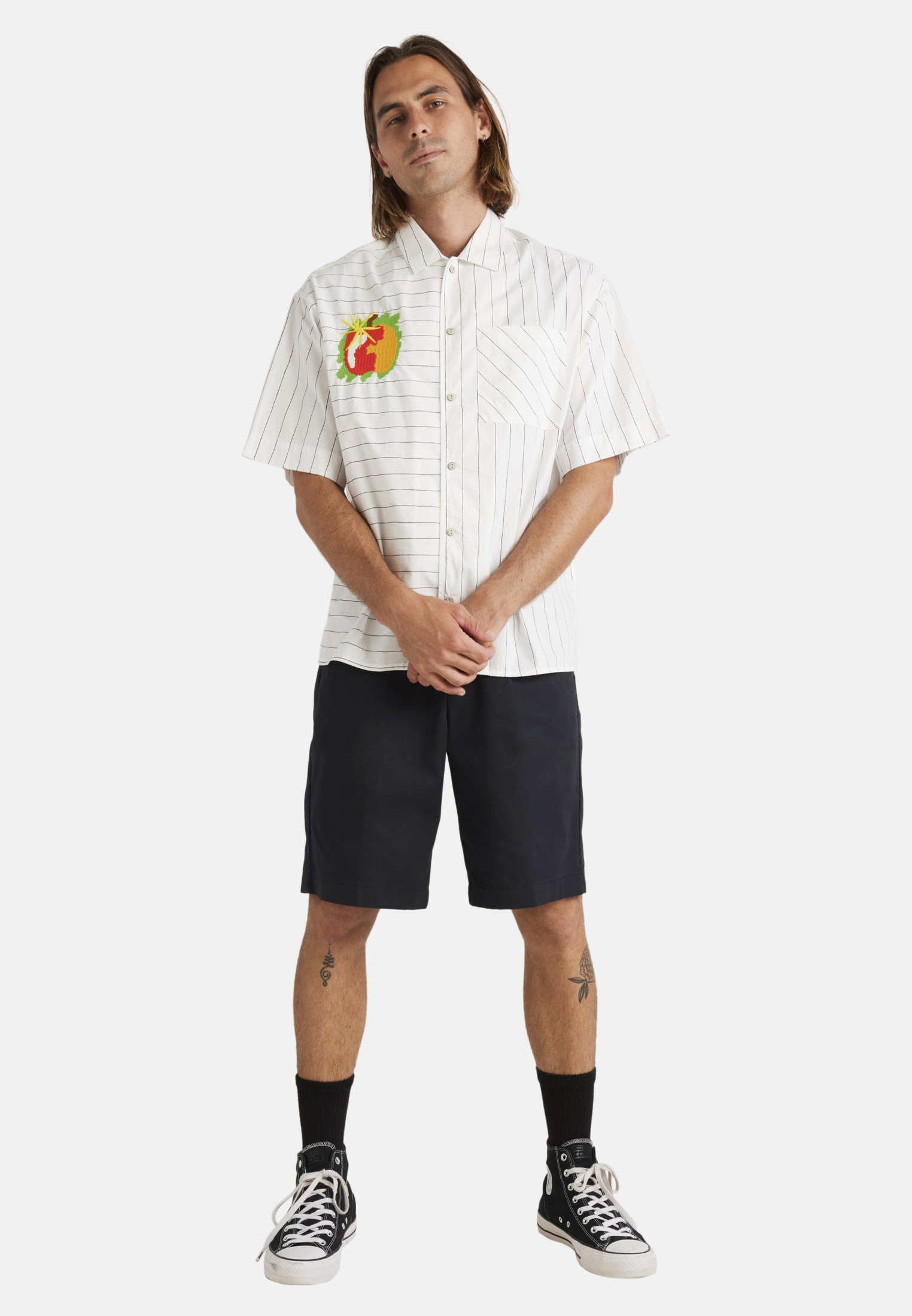 Carhartt WIP DREWE - Shirt - ink/natural/blue - Zalando.co.uk