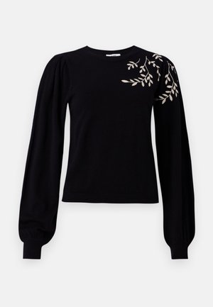 Object OBJTHESS EMBROIDERY  - Pulover - black