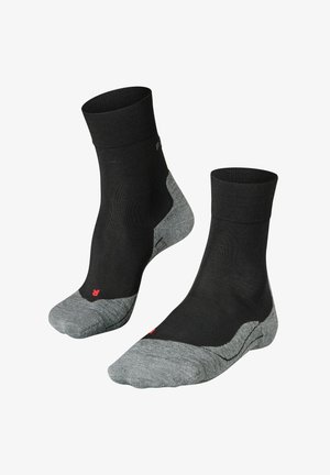 FALKE, RU4 Wool Running medium cushioning - Calze - Black