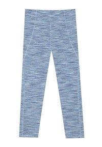 Ljusblå leggings med ett strukturerat, randigt mönster. Tigh fitting design, medelhög midja och släta sömmar för ett sömlöst utseende.