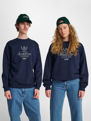 Hummel LOOSE CREWNECK CLUB  - Sweatshirt - dress blues
