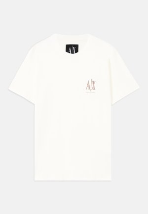 Armani Exchange, T-SHIRT REGULAR FIT - Обикновена тениска - off white
