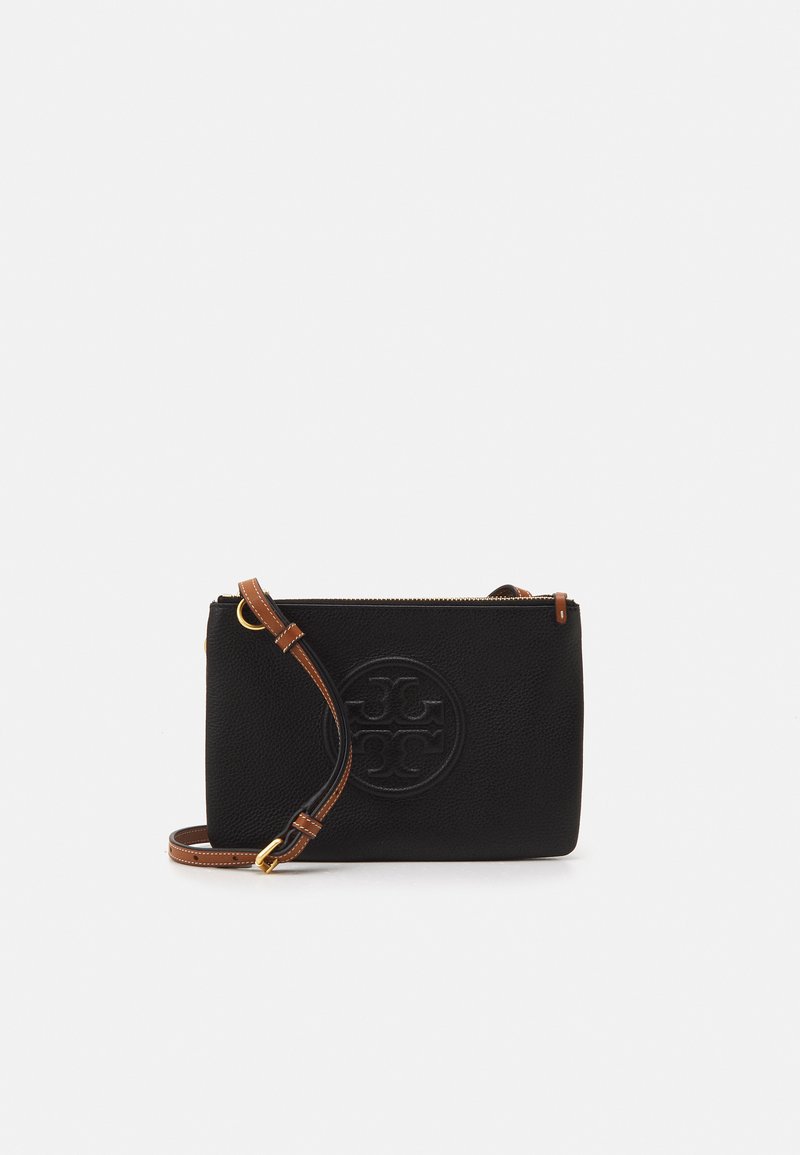 Tory Burch PERRY BOMBE DOUBLE ZIP CROSSBODY Across body bag black