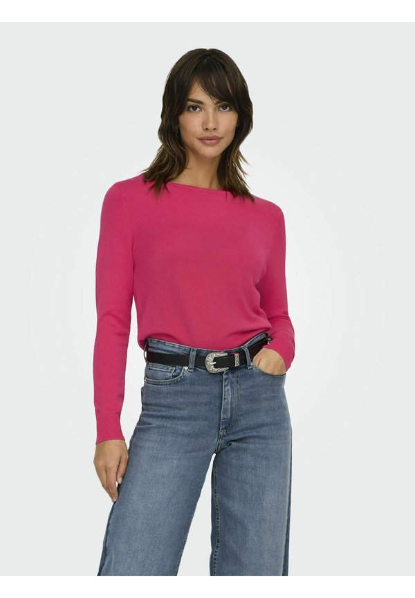 ONLVENICE LIFE LS ONECK  KNT - Jumper - raspberry