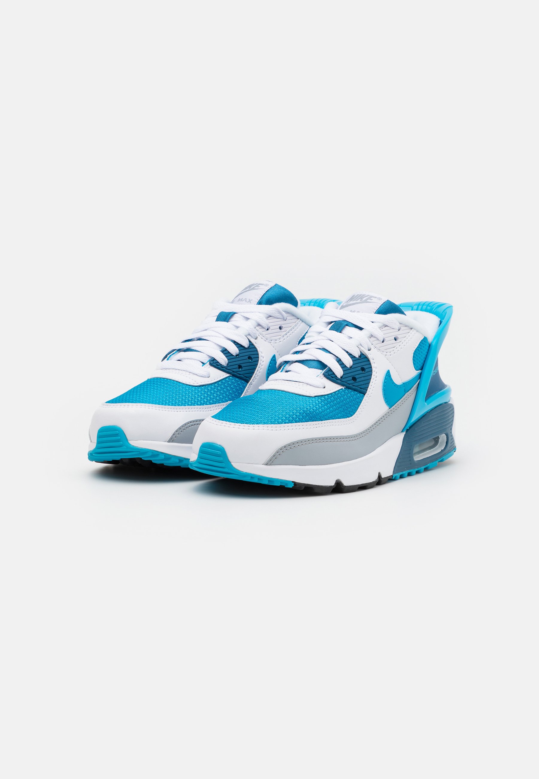 Nike Sportswear AIR MAX 90 FLYEASE UNISEX - Sneakers laag - white/laser  blue/industrial blue/wit - Zalando.nl
