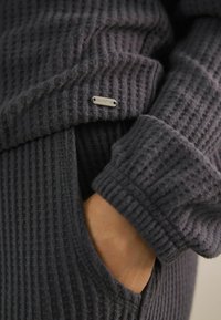 Next COSY WAFFLE LONG SLEEVE - SET - Komplet pidžame - navy