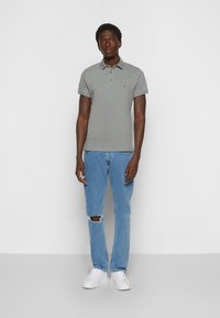 Tommy Hilfiger SLIM - Polo - medium grey heather