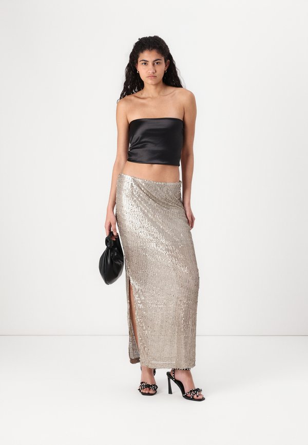 NMSHAKIRA LONG SIDE SLIT SKIRT - Maxi skirt - safari3