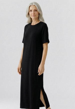 Oui, KLEID SCUBA - Robe t-shirt - black