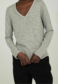 Tee Shirt à Capuche Naf Naf Gris - Taille L - Coton Regular