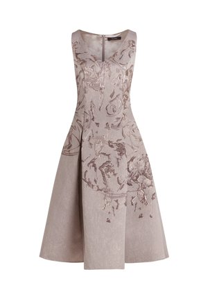 Vera Mont, VERA MONT MIT KELLERFALTEN COCKTAILKLEID - Cocktailkjole / festkjole - taupe taupe