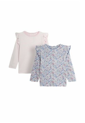 BLOOM DITSY FLORAL STRIPE FRILL 2 PACK  REGULAR FIT - Long sleeved top - pink