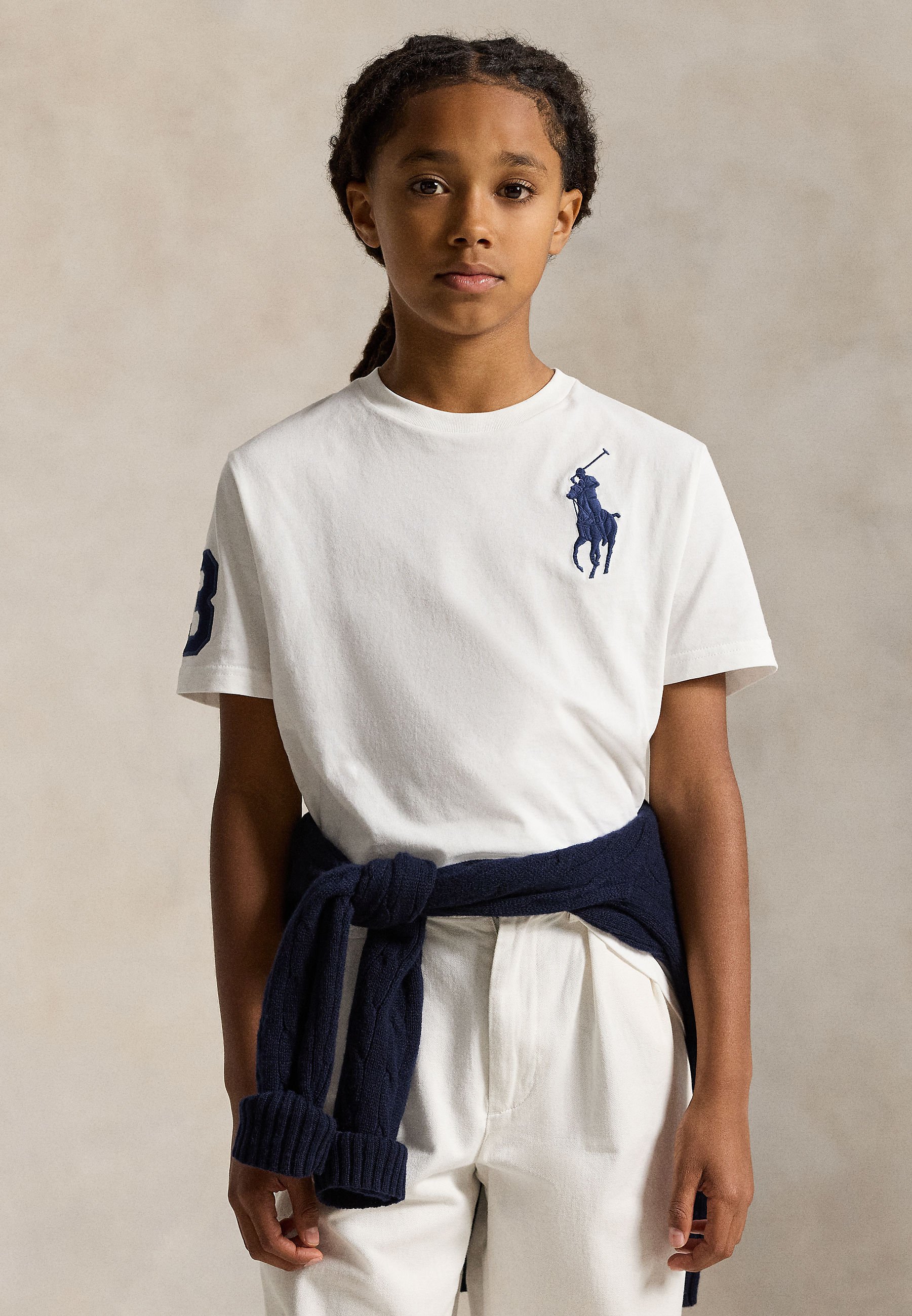 Polo Ralph Lauren BIG PONY COTTON JERSEY TEE 7-14Y - Tricou cu