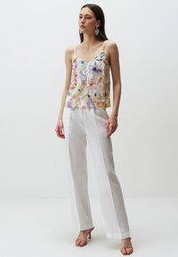 Jimmy Key HIGH WAIST WIDE LEG - Broek - white