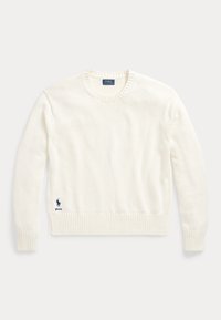 COTTON CREWNECK SWEATER - Maglione - cream