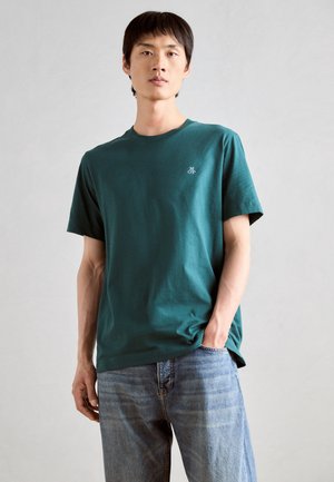 Marc O'Polo, SHORT SLEEVE LOGO - T-Shirt basic - tranquil teal