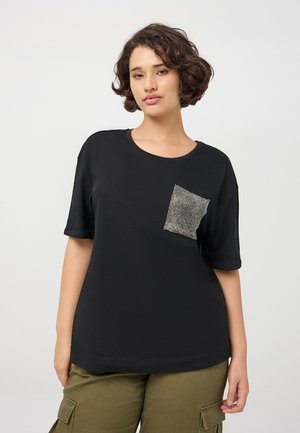 Terranova CON TASCHINO CON STRASS - T-shirt con stampa - nero