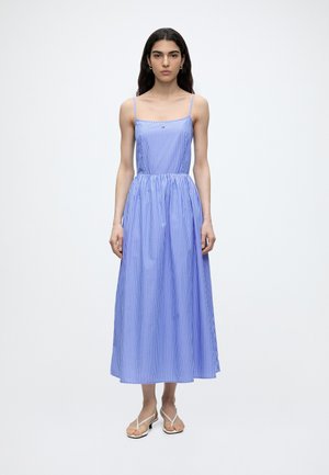 Tommy Jeans STRAP MAXI DRESS  - Μάξι φόρεμα - blue / stripe