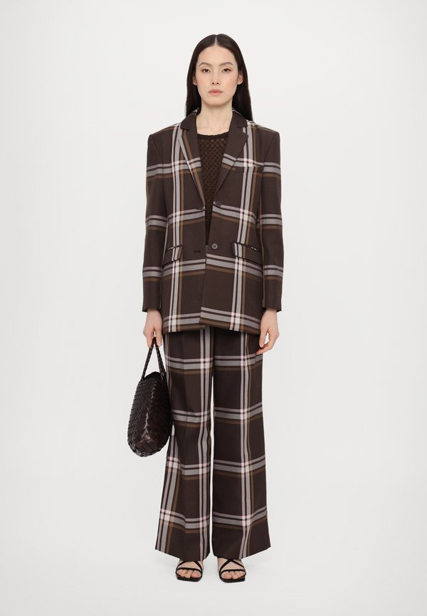 FRONT PLEAT LONG STRAIGHT PANTS CASUAL TAILORING - Trousers3