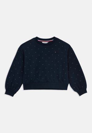 FESTIVE STUD RELAXED FLEECE SWEATSHIRT - Športni pulover - dark night navy