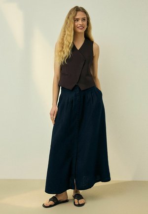 Next, Maxi skirt - navy blue