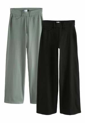 WIDE LEG 2 PACK  - Wide leg - black sage green