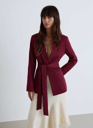 Calliope, GIACCA TINTA UNITA - Blazer - bordeaux