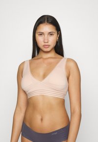 DIM OH MY WIRELESS BRA 2 PACK - Trokutasti grudnjak - purple/skin