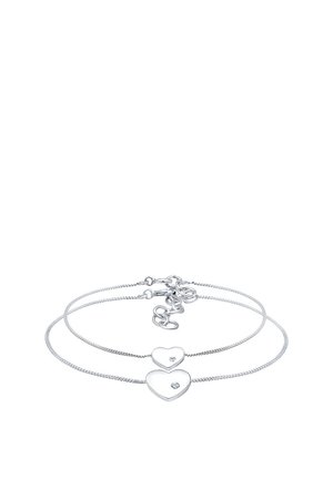 SPARKLING HEART - MIT KRISTALLEN VON SWAROVSKI® - Armband - silberfarben