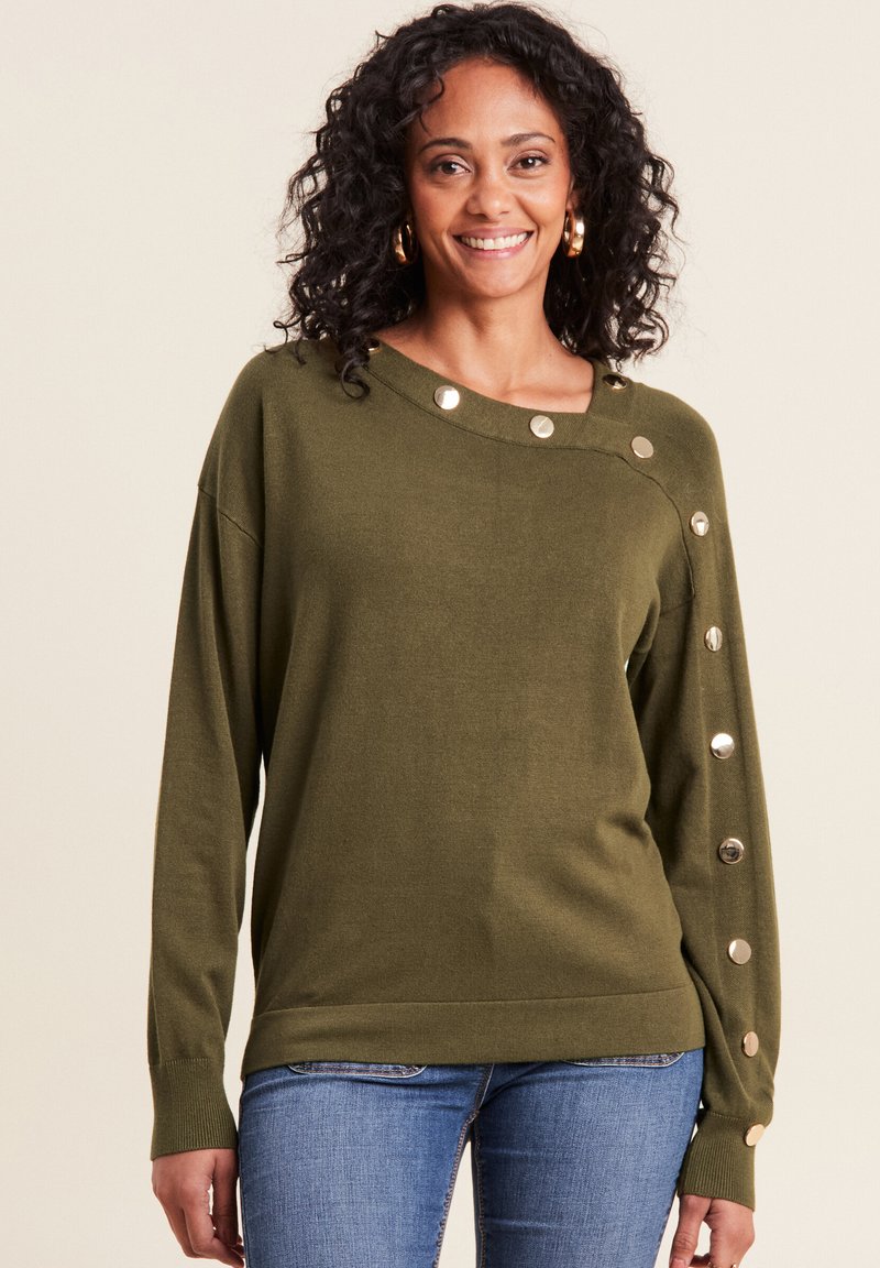 Breal MIT LANGEN ÄRMELN - Trui - vert olive